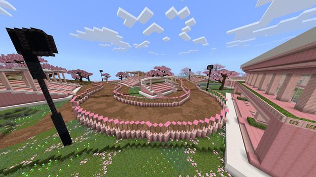 Screenshot of the Minecraft Bedrock Marketplace product Cherry Furniture created by Waypoint Studios.