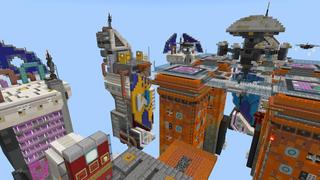 Screenshot of the Minecraft Bedrock Marketplace product City Bed Wars created by Waypoint Studios.