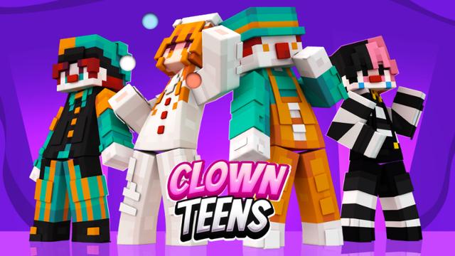 Thumbnail of the Minecraft Bedrock Marketplace product Clown Teens created by Waypoint Studios.
