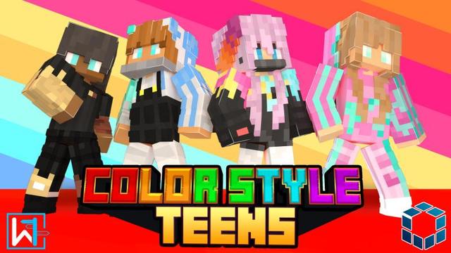 Thumbnail of the Minecraft Bedrock Marketplace product Color Style Teens created by Waypoint Studios.