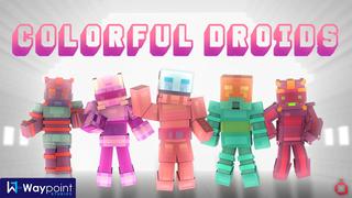 Thumbnail of the Minecraft Bedrock Marketplace product Colorful Droids created by Waypoint Studios.