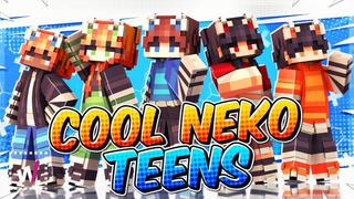 Thumbnail of the Minecraft Bedrock Marketplace product Cool Neko Teens created by Waypoint Studios.