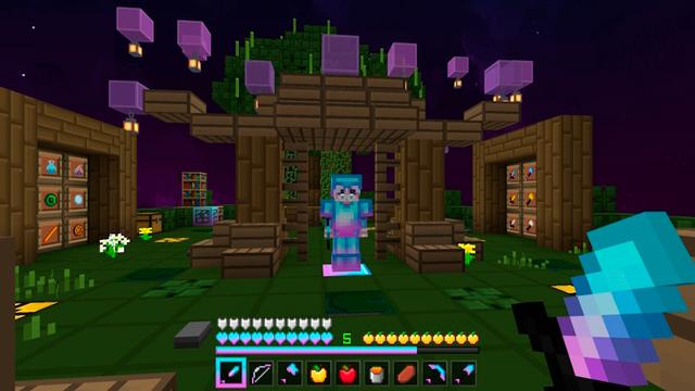 Screenshot of the Minecraft Bedrock Marketplace product Cotton Candy 16x PvP Pack created by Waypoint Studios.