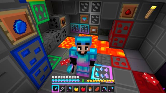 Screenshot of the Minecraft Bedrock Marketplace product Cotton Candy 16x PvP Pack created by Waypoint Studios.