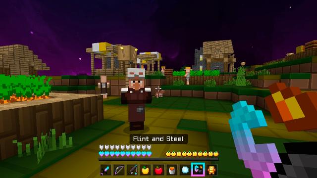 Screenshot of the Minecraft Bedrock Marketplace product Cotton Candy 16x PvP Pack created by Waypoint Studios.