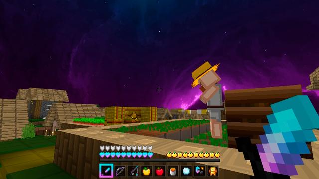 Screenshot of the Minecraft Bedrock Marketplace product Cotton Candy 16x PvP Pack created by Waypoint Studios.