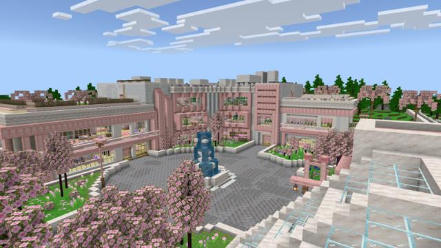 Screenshot of the Minecraft Bedrock Marketplace product Cozy Blossom House created by Waypoint Studios.