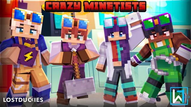 Thumbnail of the Minecraft Bedrock Marketplace product Crazy Minetists created by Waypoint Studios.