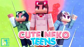 Thumbnail of the Minecraft Bedrock Marketplace product Cute Neko Teens created by Waypoint Studios.