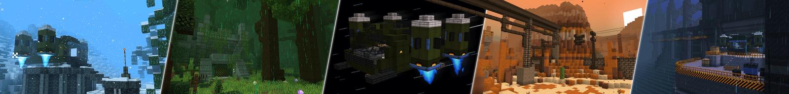 Panorama of the Minecraft Bedrock Marketplace product Danger Company created by Waypoint Studios.