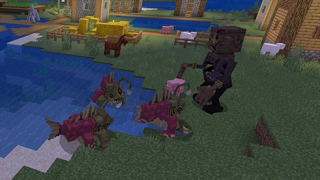 Screenshot of the Minecraft Bedrock Marketplace product Dark Harvest created by Waypoint Studios.