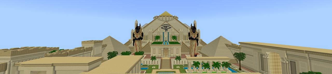 Panorama of the Minecraft Bedrock Marketplace product Desert Kingdom created by Waypoint Studios.