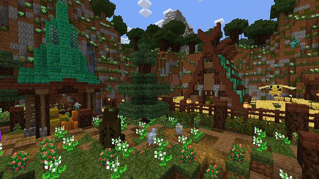 Screenshot of the Minecraft Bedrock Marketplace product Dino Era Texture Pack created by Waypoint Studios.
