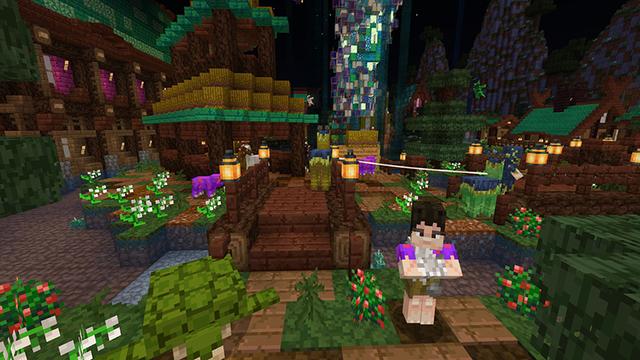 Screenshot of the Minecraft Bedrock Marketplace product Dino Era Texture Pack created by Waypoint Studios.