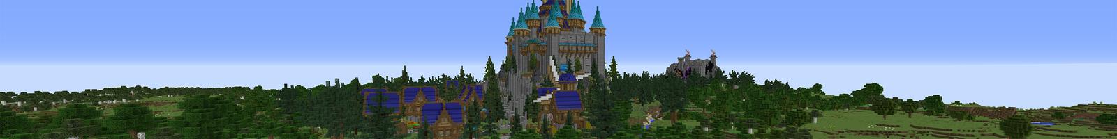 Panorama of the Minecraft Bedrock Marketplace product Dragon Attack created by Waypoint Studios.