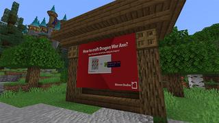 Screenshot of the Minecraft Bedrock Marketplace product Dragon Attack created by Waypoint Studios.