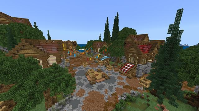 Screenshot of the Minecraft Bedrock Marketplace product Dragon's Lair created by Waypoint Studios.