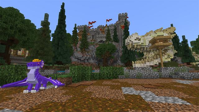 Screenshot of the Minecraft Bedrock Marketplace product Dragon's Lair created by Waypoint Studios.