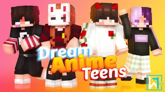 Thumbnail of the Minecraft Bedrock Marketplace product Dream Anime Teens created by Waypoint Studios.