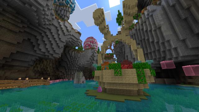 Screenshot of the Minecraft Bedrock Marketplace product Easter Egg Hunt created by Waypoint Studios.