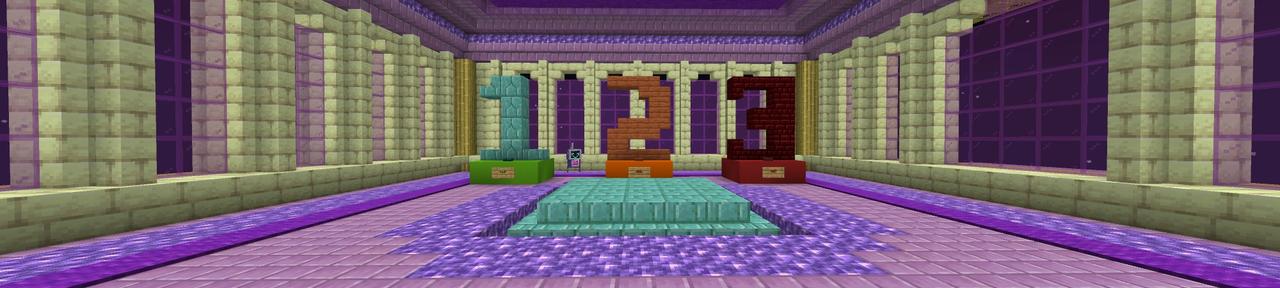 Panorama of the Minecraft Bedrock Marketplace product End Parkour created by Waypoint Studios.