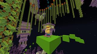 Screenshot of the Minecraft Bedrock Marketplace product End Parkour created by Waypoint Studios.