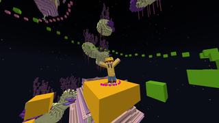 Screenshot of the Minecraft Bedrock Marketplace product End Parkour created by Waypoint Studios.