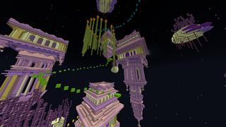 Screenshot of the Minecraft Bedrock Marketplace product End Parkour created by Waypoint Studios.