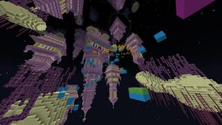 Screenshot of the Minecraft Bedrock Marketplace product End Parkour created by Waypoint Studios.