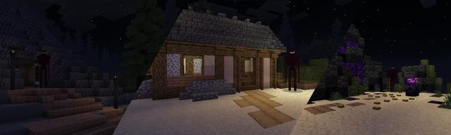 Panorama of the Minecraft Bedrock Marketplace product Escape the Monster created by Waypoint Studios.