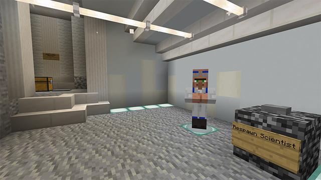 Screenshot of the Minecraft Bedrock Marketplace product Extra Lucky Block Skyblock created by Waypoint Studios.