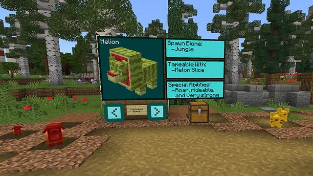 Screenshot of the Minecraft Bedrock Marketplace product Food Animals created by Waypoint Studios.