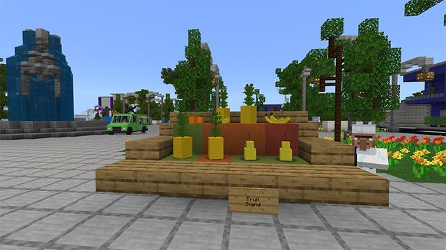 Screenshot of the Minecraft Bedrock Marketplace product Food Fiesta created by Waypoint Studios.