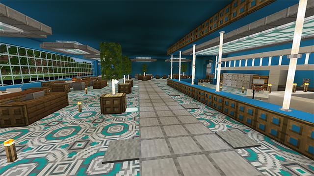 Screenshot of the Minecraft Bedrock Marketplace product Food Fiesta created by Waypoint Studios.