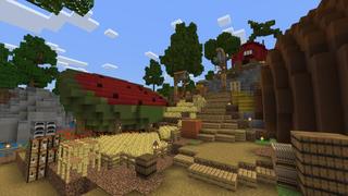 Screenshot of the Minecraft Bedrock Marketplace product Fruit City created by Waypoint Studios.