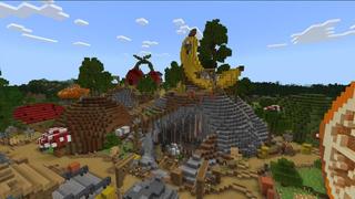 Screenshot of the Minecraft Bedrock Marketplace product Fruit City created by Waypoint Studios.
