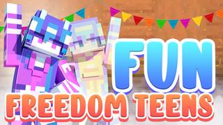 Thumbnail of the Minecraft Bedrock Marketplace product Fun Freedom Teens created by Waypoint Studios.