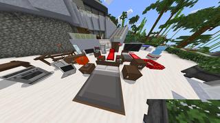 Screenshot of the Minecraft Bedrock Marketplace product Furniture Deluxe Island created by Waypoint Studios.