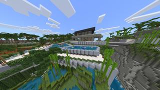 Screenshot of the Minecraft Bedrock Marketplace product Furniture Deluxe Island created by Waypoint Studios.