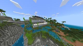 Screenshot of the Minecraft Bedrock Marketplace product Furniture Deluxe Island created by Waypoint Studios.