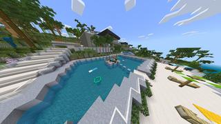 Screenshot of the Minecraft Bedrock Marketplace product Furniture Deluxe Island created by Waypoint Studios.