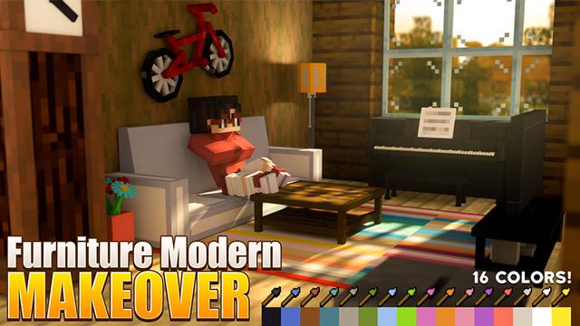 Thumbnail of the Minecraft Bedrock Marketplace product Mobiliário: Transformações modernas created by Waypoint Studios.