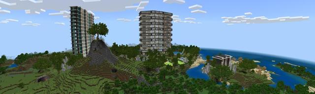 Panorama of the Minecraft Bedrock Marketplace product Furniture: Rich Living created by Waypoint Studios.