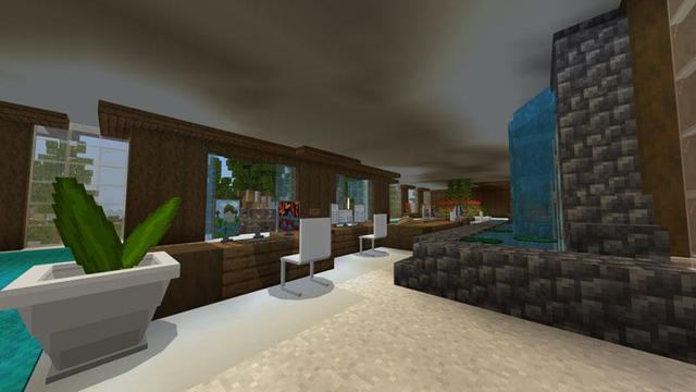 Screenshot of the Minecraft Bedrock Marketplace product Furniture: Rich Living created by Waypoint Studios.
