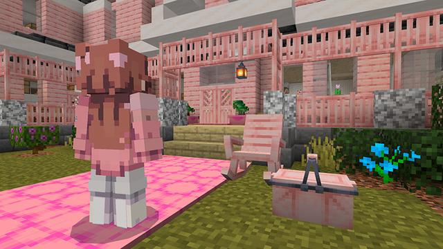 Screenshot of the Minecraft Bedrock Marketplace product Furniture created by Waypoint Studios.