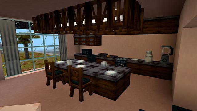 Screenshot of the Minecraft Bedrock Marketplace product Furniture created by Waypoint Studios.