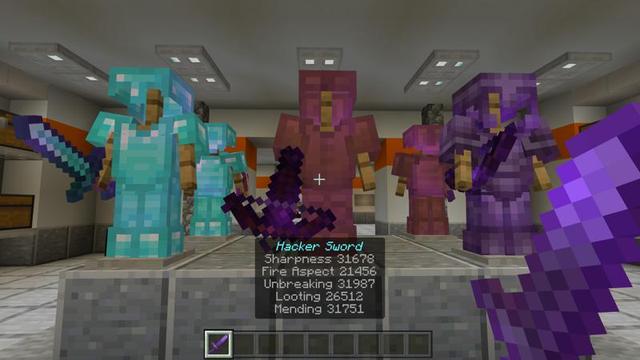 Screenshot of the Minecraft Bedrock Marketplace product Hacker Base created by Waypoint Studios.