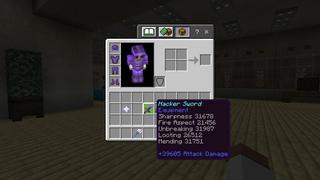 Screenshot of the Minecraft Bedrock Marketplace product Hacker Tools created by Waypoint Studios.