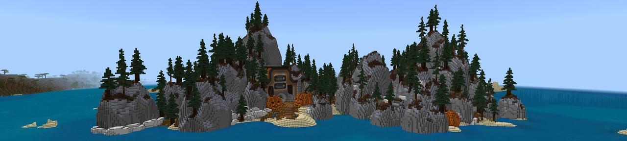 Panorama of the Minecraft Bedrock Marketplace product Halloween Bunker created by Waypoint Studios.