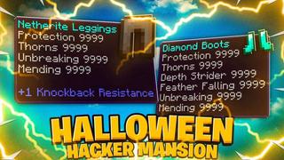 Thumbnail of the Minecraft Bedrock Marketplace product Halloween Hacker Mansion created by Waypoint Studios.